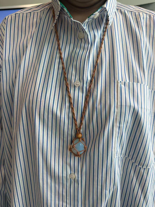 ハンドメイド 天然石 マクラメペンダント ストラップ パワーストーン