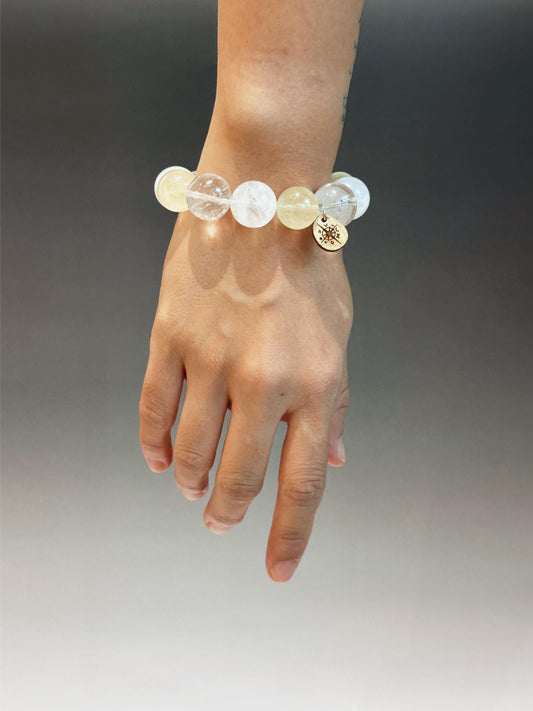 Sky Citrus（スカイシトラス）天然石ブレスレット　パワーストーン　ホワイトファントムクォーツ