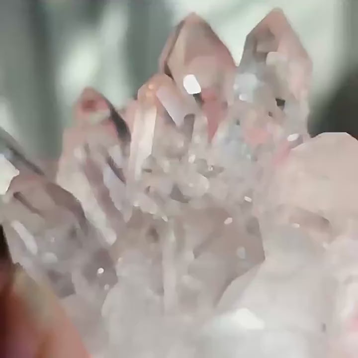 【天然石】ブラジル産クラスター オブジェ 風水 インテリア 浄化 リビング 天然石　パワーストーン